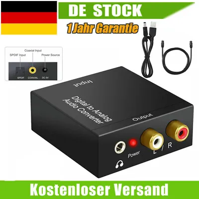 Kaufen Digital Optisch Toslink Koaxial Auf Analog L/R RCA Audio Konverter Adapter Kabel • 12.99€