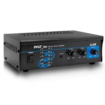 Kaufen Pyle-Home PCA4 Mini 2x120 Watt Stereo-Endstufe • 60.24€