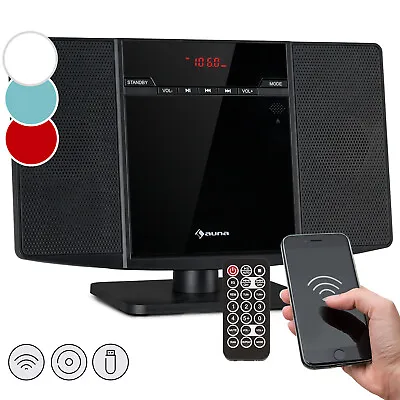 Kaufen Stereoanlage Vertikal CD Player FM Radio Bluetooth Boxen USB MP3 Box Schwarz • 49.99€