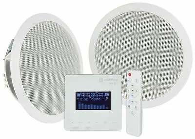 Kaufen Bluetooth Decken-Lautsprecher-Kit In-Wand-Verstärker USB FM Für Zuhause Küche Zimmer • 120.99€