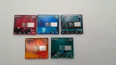 Kaufen 5 × Sony MD 80 COLOR   80 Min. Mini Disc - OVP NEU Minidisk • 44.90€