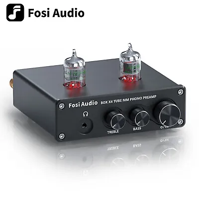 Kaufen Fosi Audio Box X4 HiFi MM Phono Vorverstärker Phonovorstufe Stereo Tube Preamp • 99.99€