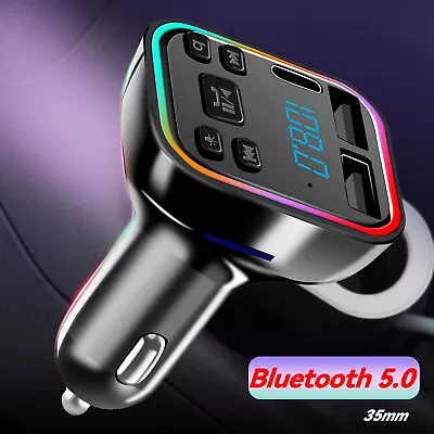 Kaufen Auto KFZ Bluetooth FM Transmitter MP3 USB SD MMC Slot Musik Ladegerät Player DE • 9.49€