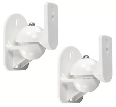 Kaufen 2x Lautsprecher Wandhalterung Weiß Für TEUFEL Boxen Schwenkbar Neigbar Halterung • 15.90€