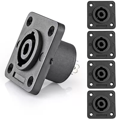 Kaufen 4x PA Lautsprecheranschluss Einbaubuchse 4-Pol Boxen Kupplung Speakon®Kompatibel • 6.95€