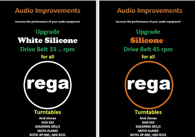 Kaufen Rega Belt 2 In 1 Silicone Rundriemen Drive Belt Kit Für Rega Planar & Clones • 14.99€