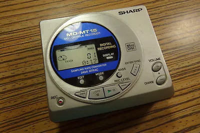 Kaufen Mit AA Batteriefach Für Sharp  MT15  Minidisc Player  Recorder + Tasche + K (12) • 119.99€