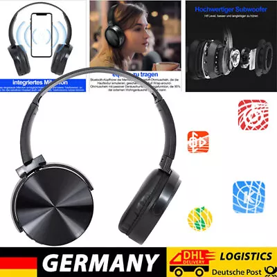 Kaufen 5.1 Bluetooth Kopfhörer On-Ear Headset Stereo Bass Kopfhörer HiFi Ohrhörer • 9.90€