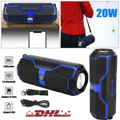 Kaufen 20W Tragbarer Wireless Bluetooth Lautsprecher Subwoofer SD Musicbox Stereo NEU • 12.99€