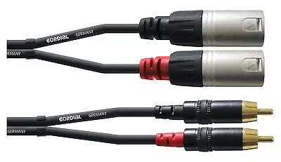 Kaufen DJ PA Cordial CFU 1,5 PC Cinch RCA XLR Kabel 1,5m Unsymmetrisch REAN Zwilling • 18.70€
